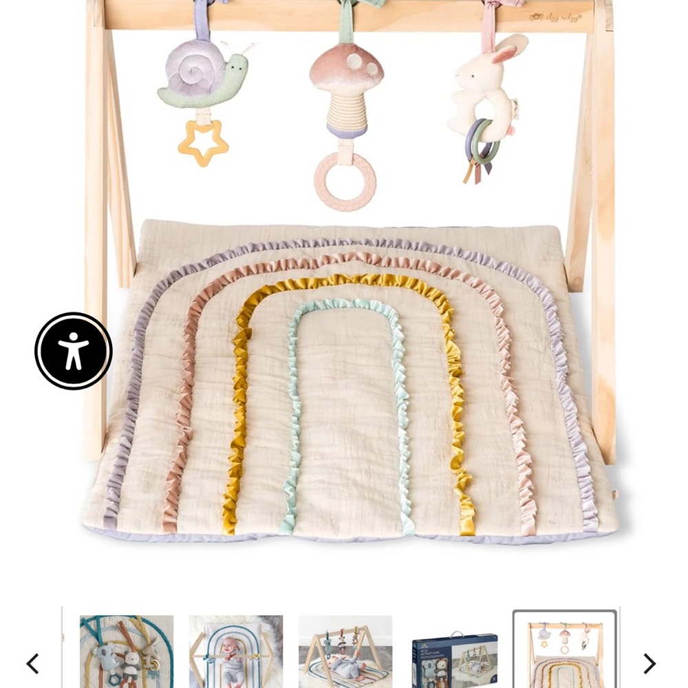 Colorful Baby Play Gym with Rainbow Mat